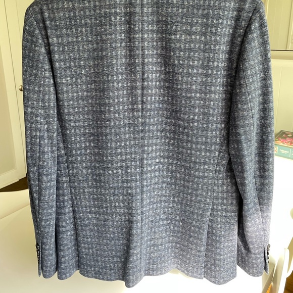 Bonobos Sport Coat by Lanificio Fortex in Italy. 38S in Classic Grey Plaid. NWOT - Picture 4 of 9